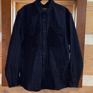 Filson Men's Navy Plaid Wool Shirt